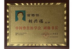 In 2012, appointed as deputy secretary-general of Spine Medicine Association of China