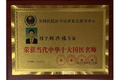 <b>In 2016, listed as one of top 10 contemporary Chinese national physician masters</b>